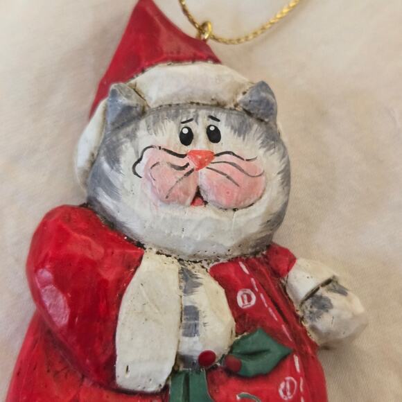 Eddie Walker Christmas Cat Ornament 2013 3.5" - Picture 4 of 6